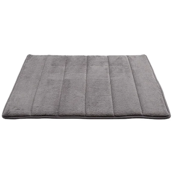 Contemporary MEMORY FOAM BATH MAT BAGGIO GY 45X60 Effective