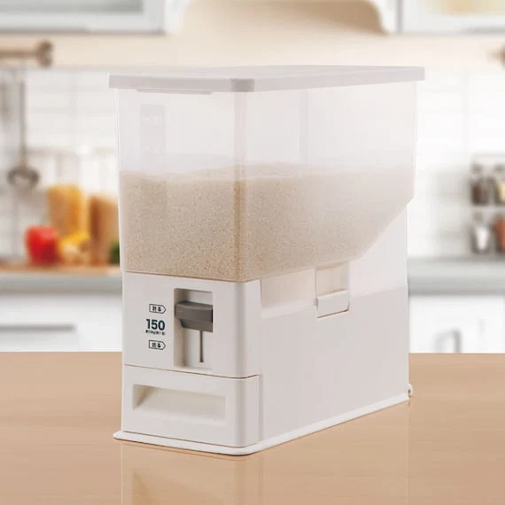 Secure MEASURING RICE STOCKER SS-12 WH Relaxed