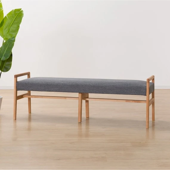 Efficient BENCH ALNUS DF145 LBR DRAV-GY Fine Crafted