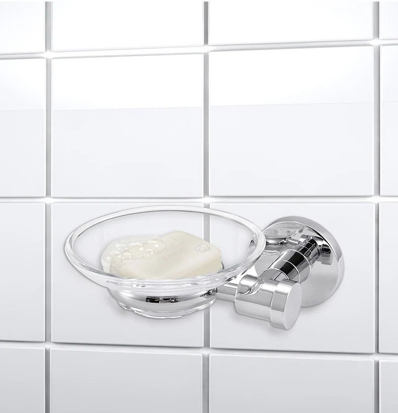 High-End Round Stainless Steel Soap Dish Premium Material