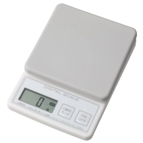 Versatile KITCHEN SCALE 3KG SQ W COVER GY Practical