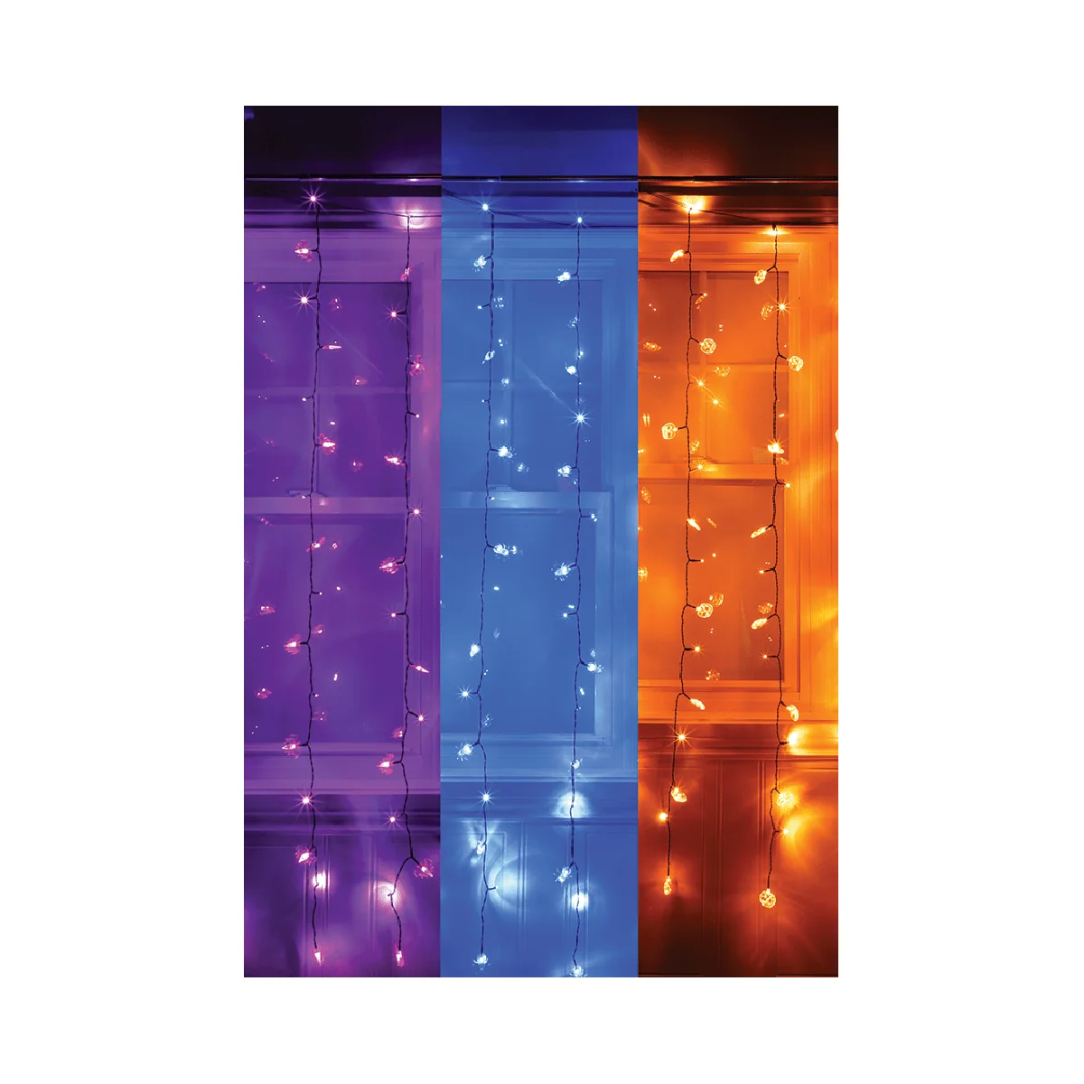 Organic 96 Curtain Light With Halloween Design Reflectors Optimized