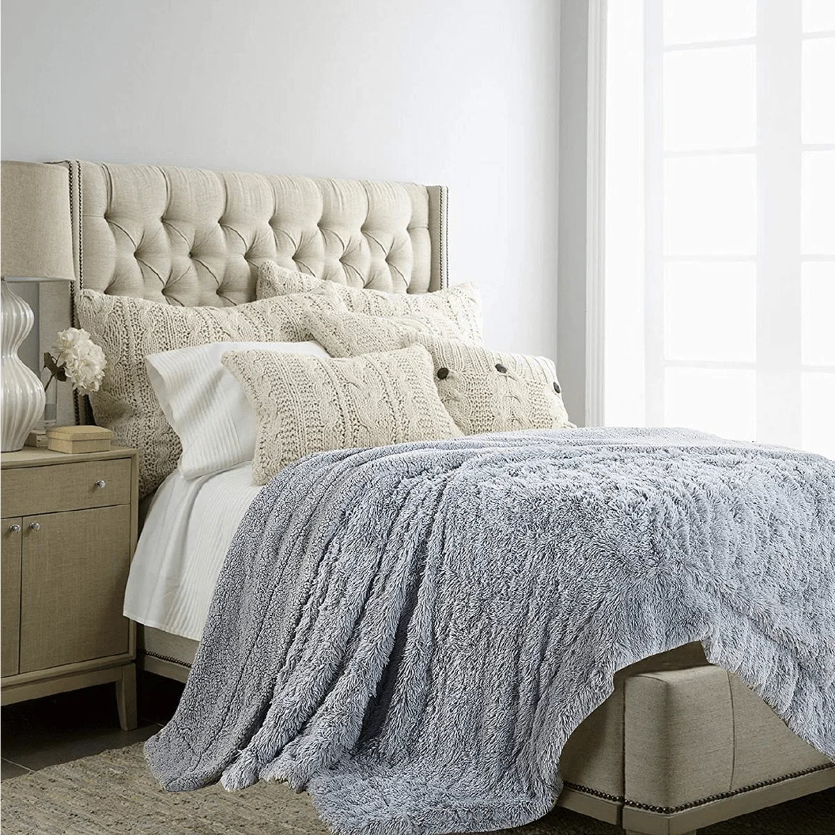 Innovative Throw 50×60 Henrik Plush Coral Fleece Solid Organic