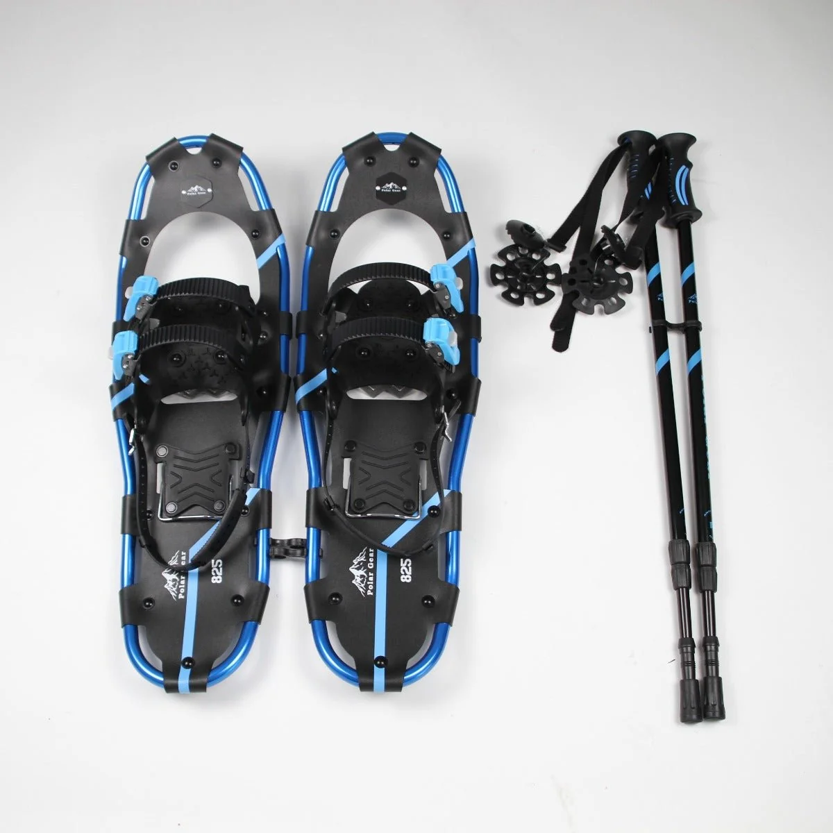 Proven Adult Snowshoes Blue 8 x 26 in Trekking Pole In a Bag Set Excellent
