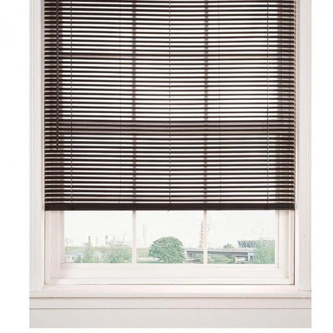 Next-Generation Horizontal Cordless PVC Mini Blinds Chocolate Quality