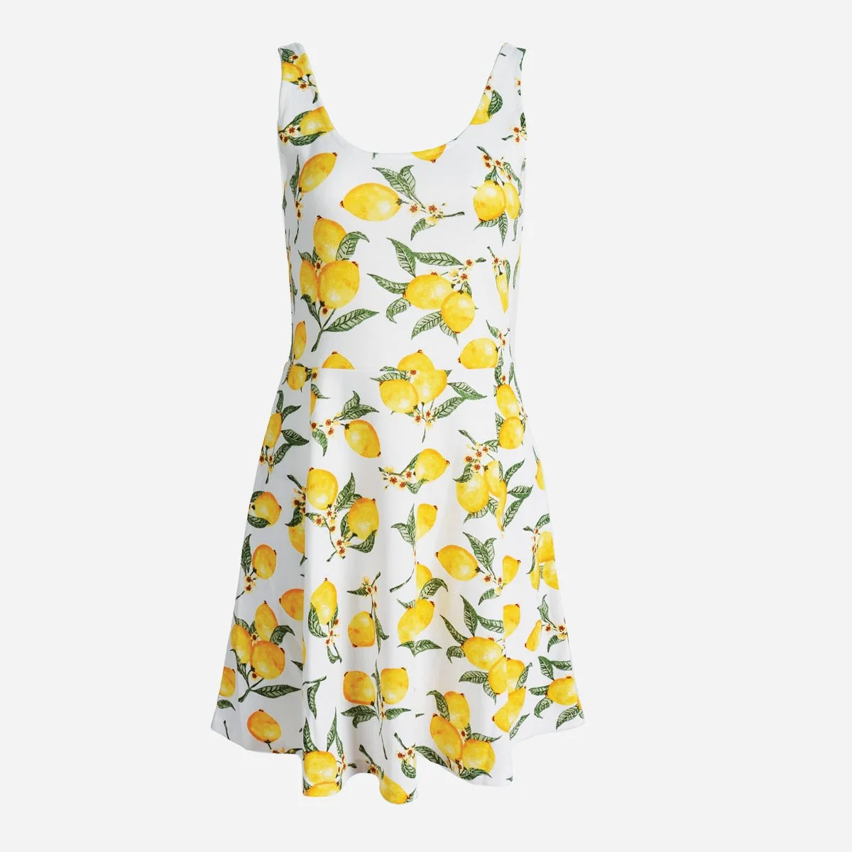User-Friendly Round Neck Sleeveless Printed Sundress Reusable
