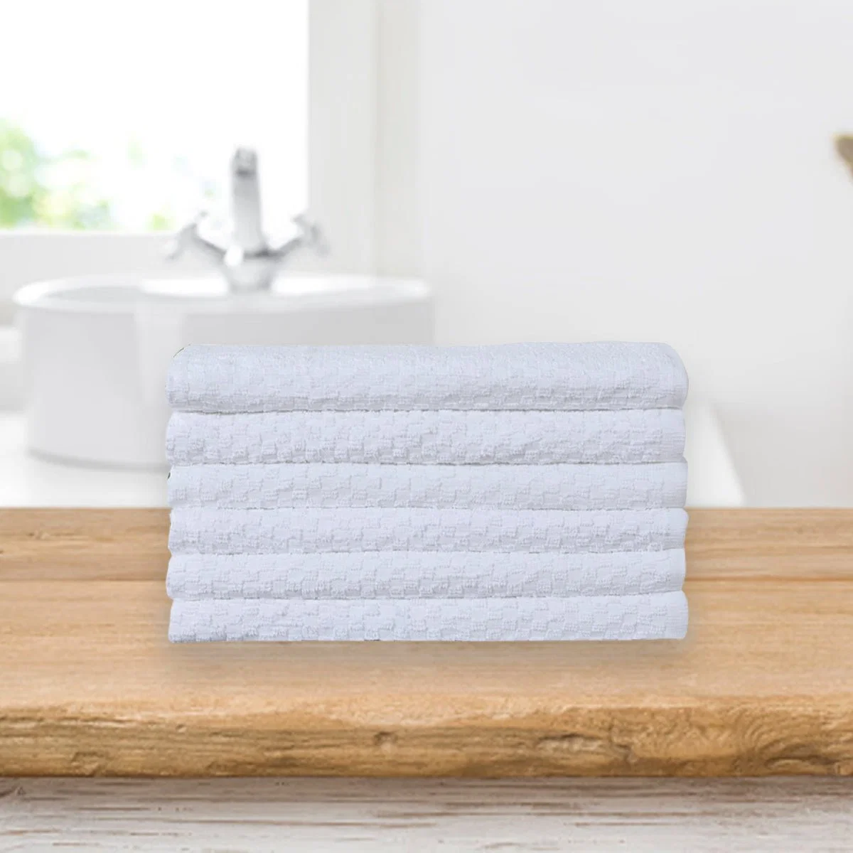Traditional Ry117b Eco Friendly Towel 233 GSM 22×47 White Exclusive