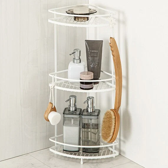 Carefully Designed WIRE BATH RACK 3TIER CORNER PIATTO-2 W27.7D20H61 High-Grade