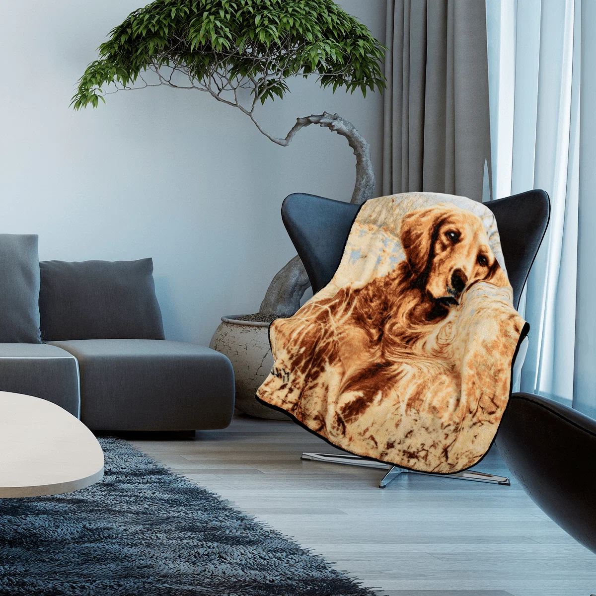 Fine Crafted Animal Mink Throw Practical