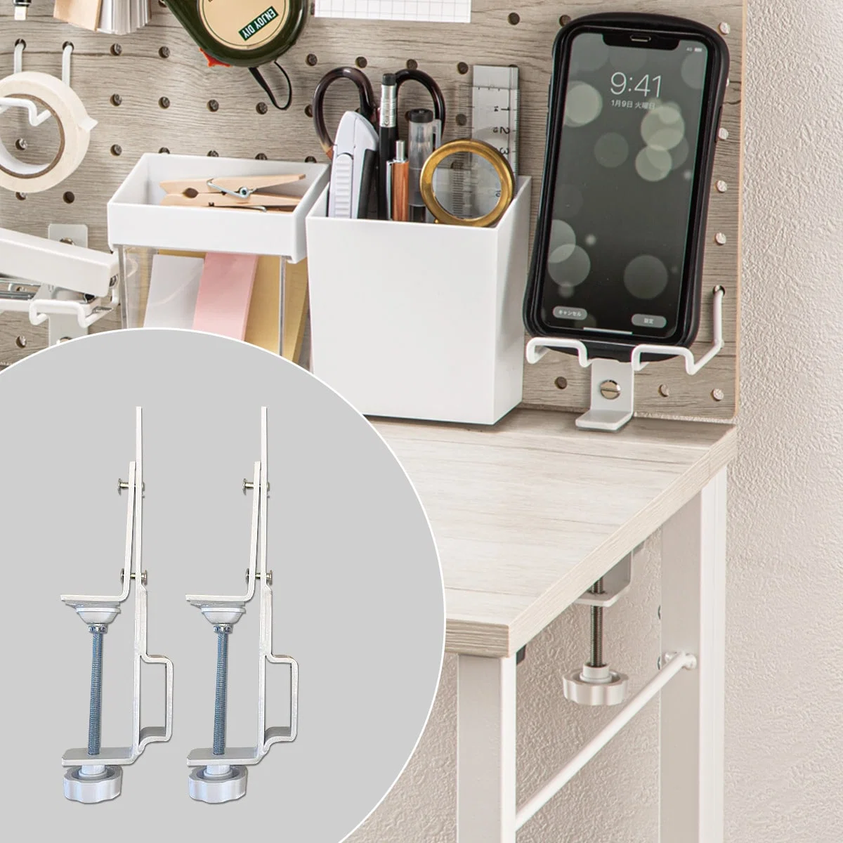 Innovative PUNCHING TO DESK TOP CLAMP WH Traditional