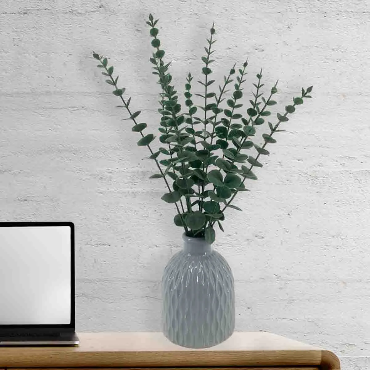 Smart LAUREN TAYLOR – Eucalyptus in Ceramic Vase Exceptional