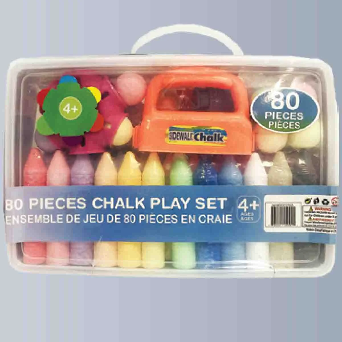 Breathable 80 Pcs Side Walk Chalks Combination Prestigious