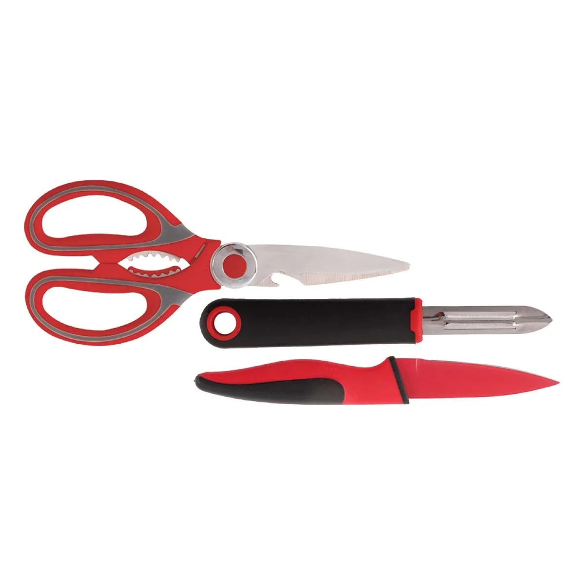 Safe A La Cuisine – 3 Pcs Scissors Paring Knife Peeler Knife Set Long-Lasting