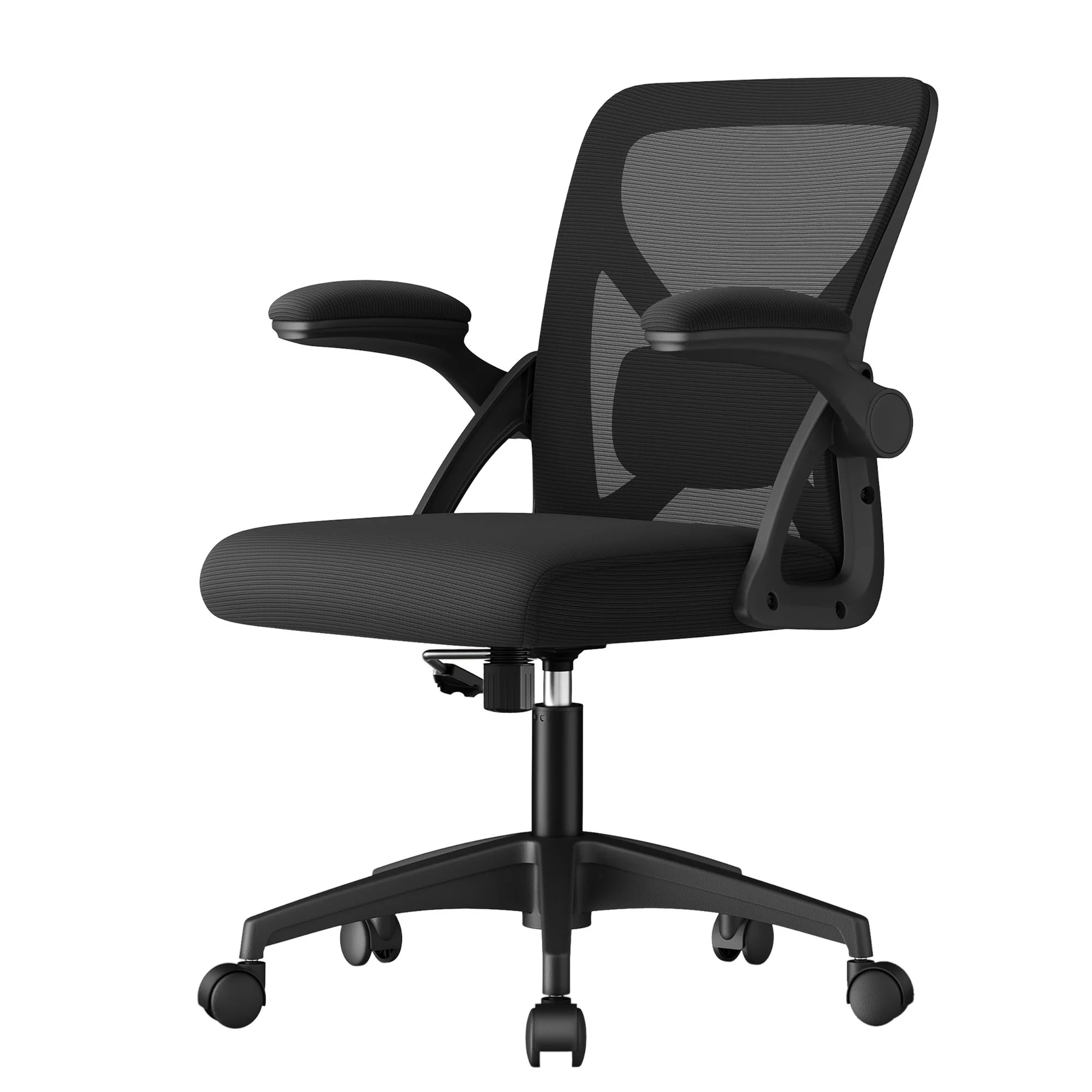 Specialty SONGMICS HOME SONGMICS HOME Ergonomic Mesh Desk Chair with Flip-Up Armrests Computer Office Chair with Adjustable Lumbar Support Classic