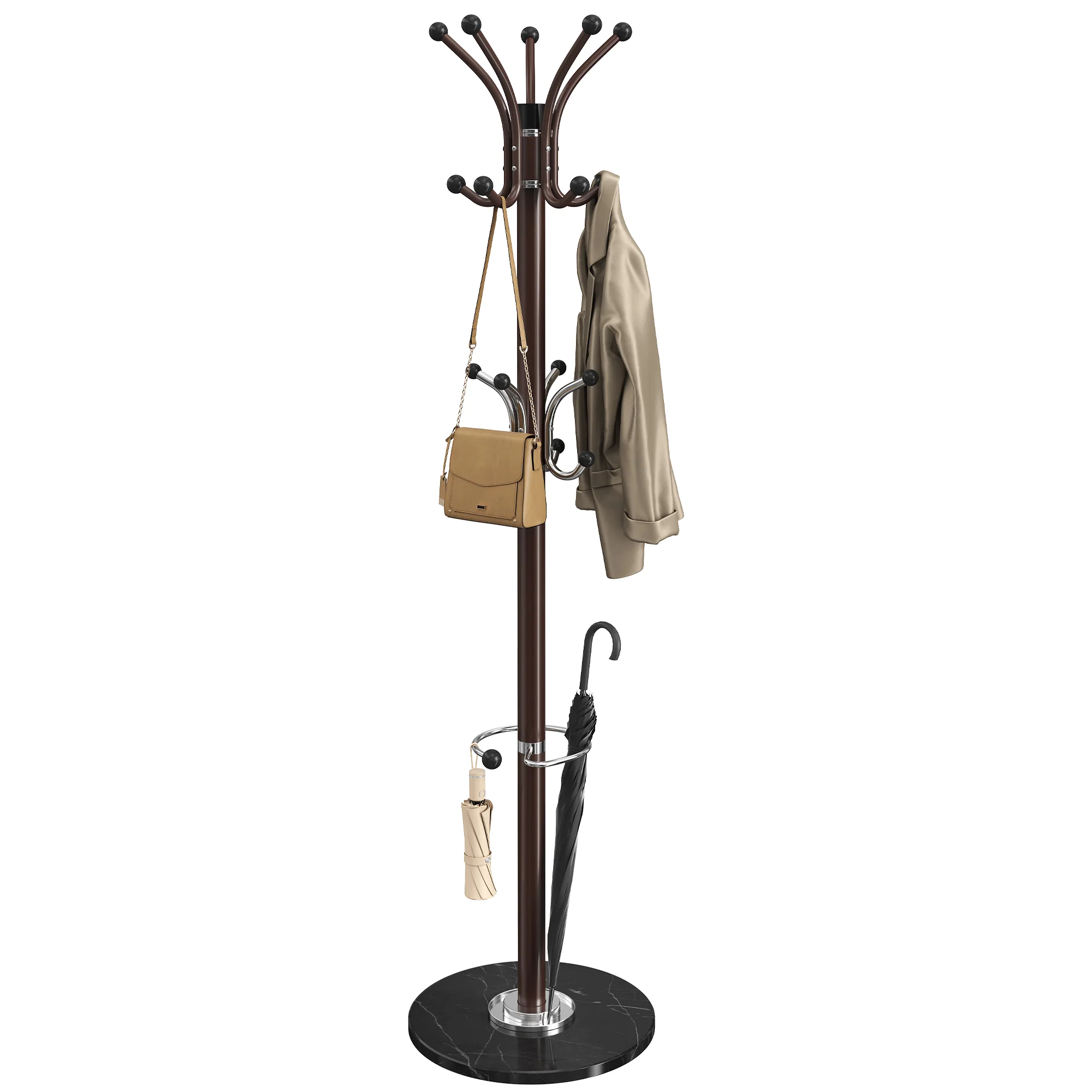 Official SONGMICS SONGMICS standing Coat Rack Steel Coat Tree with Marble Base Selected