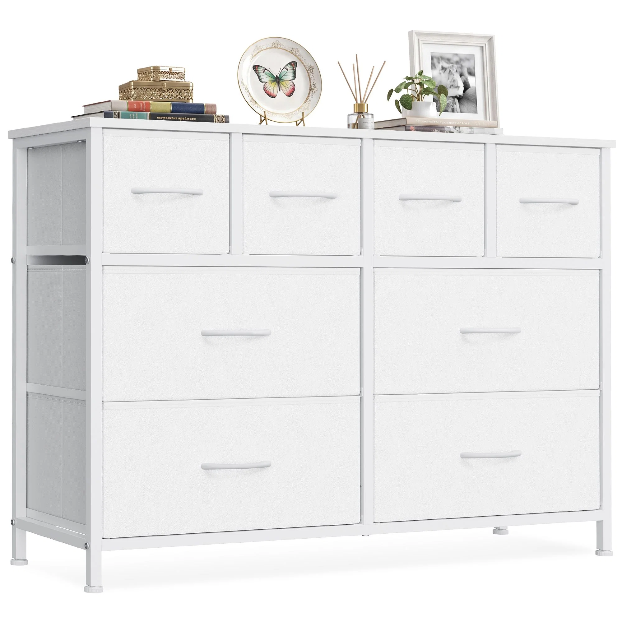 Top-Quality SONGMICS SONGMICS Dresser for Bedroom Chest of Drawers with 8 Fabric Drawers Consistent