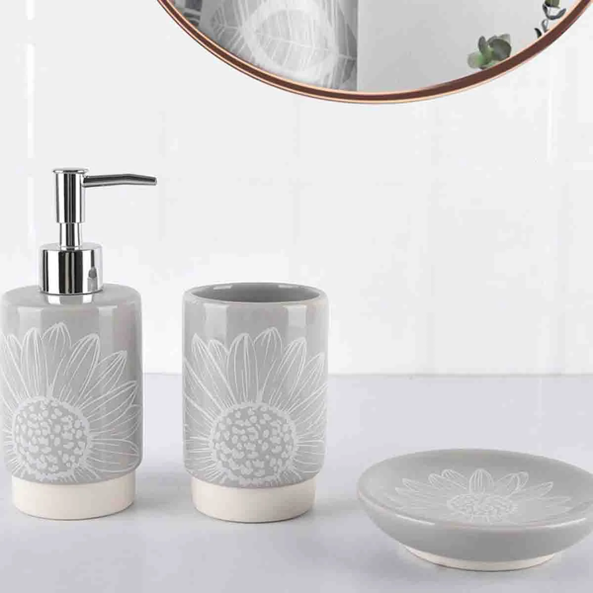 Outstanding LE SPA – DAISY 3 Pcs Ceramic Bath Set Exclusive