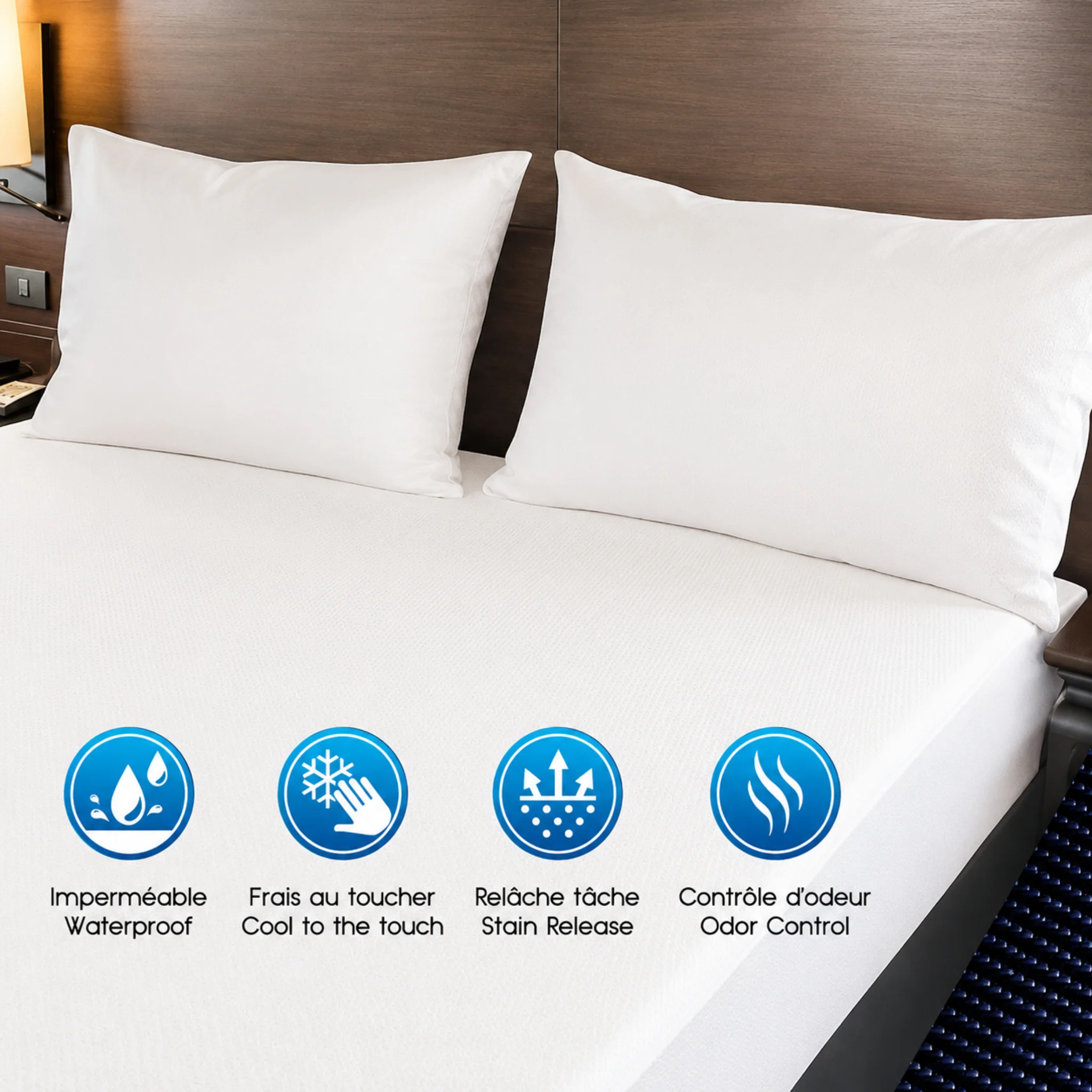 Fine Crafted Maison Blanche – Pro Cooling Max Waterproof Pillow Protector Trusted