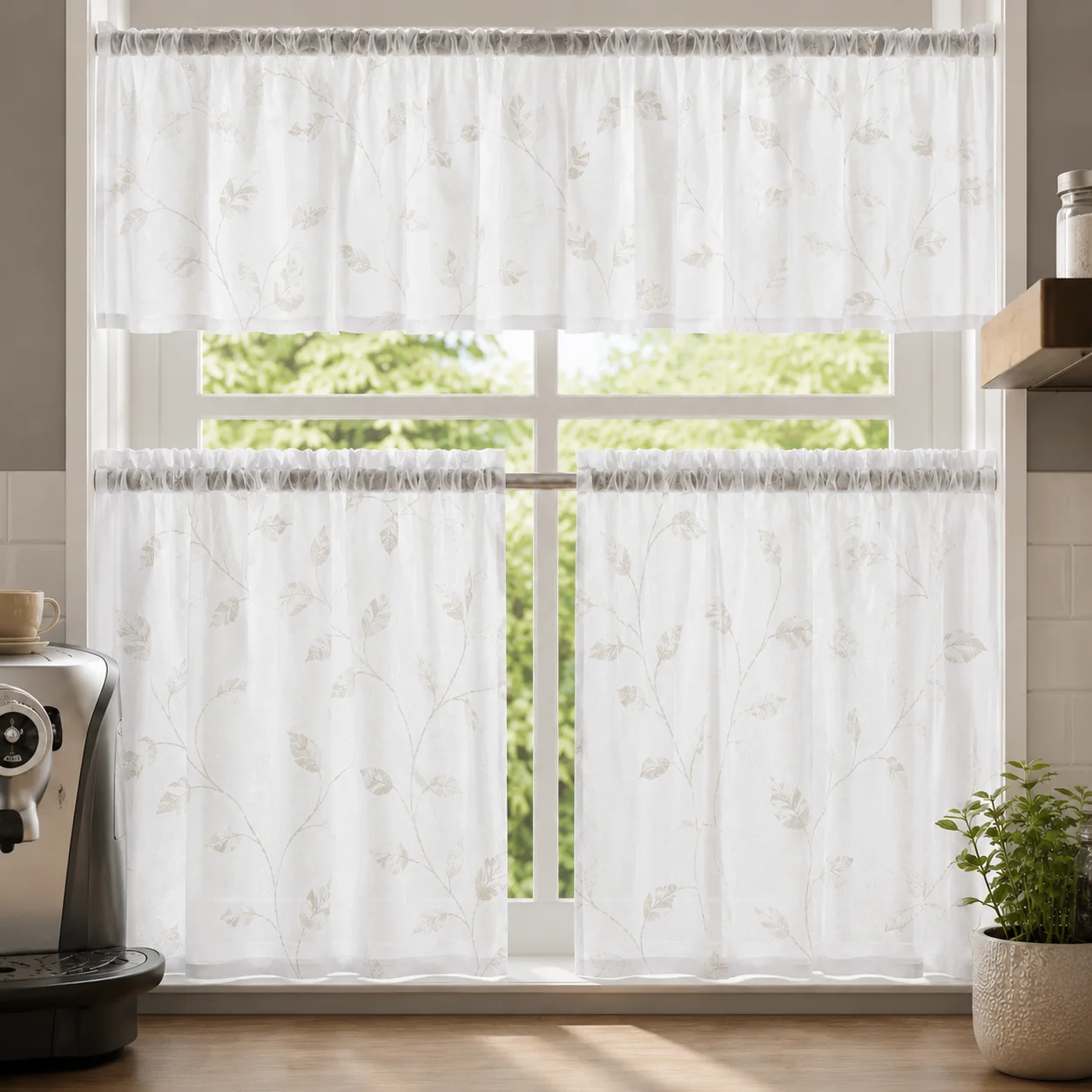 Versatile Lauren Taylor – Café curtains 3 pc Set Reliable