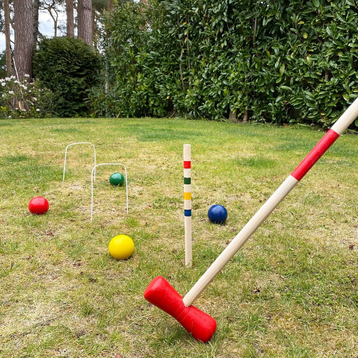 Smooth Wooden Croquet Game Set Top-Quality