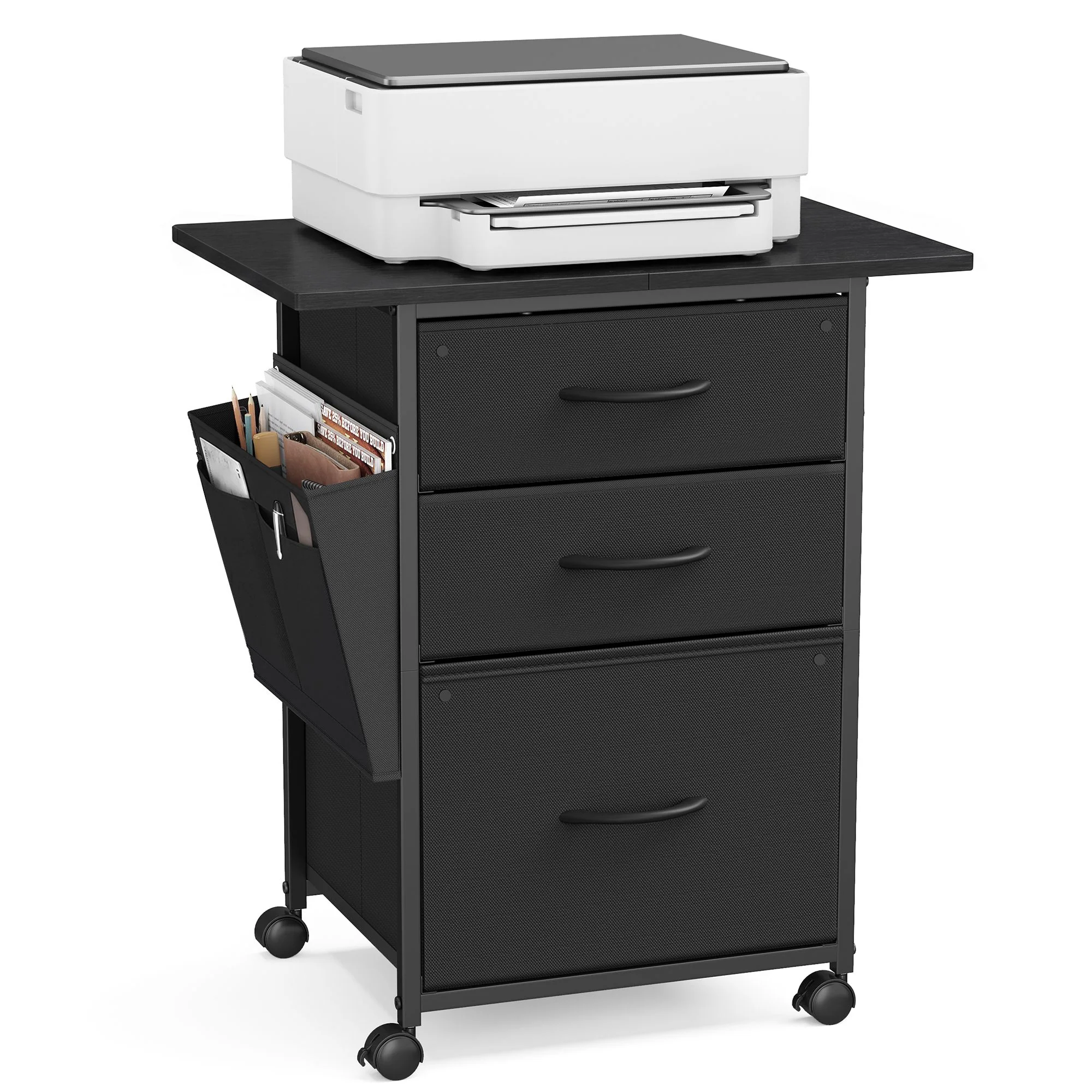 Environmentally Friendly VASAGLE VASAGLE 3-Drawer File Cabinet World-Class