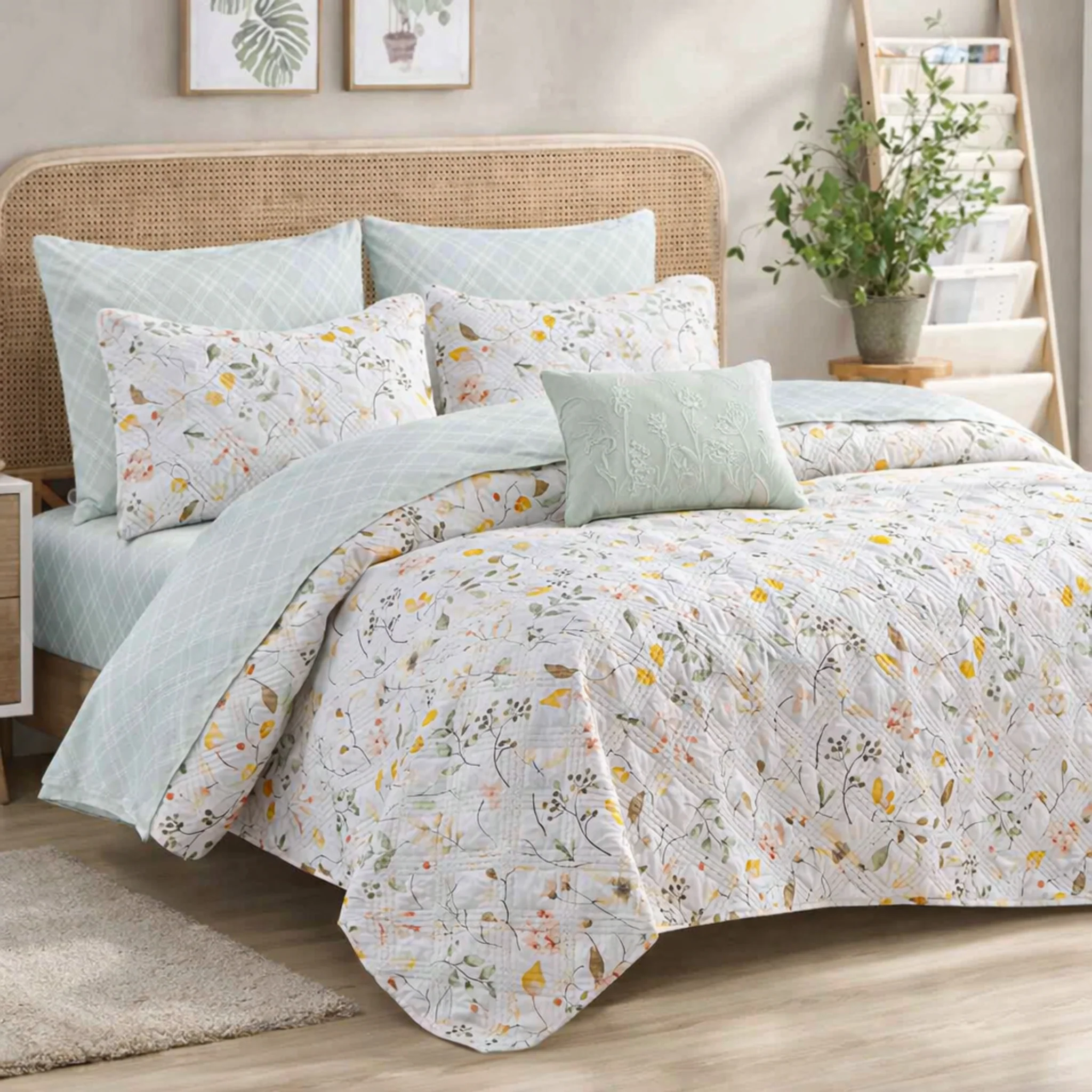 Organic Lauren Taylor – MEADOW 8 PCS Quilt Set Relaxed