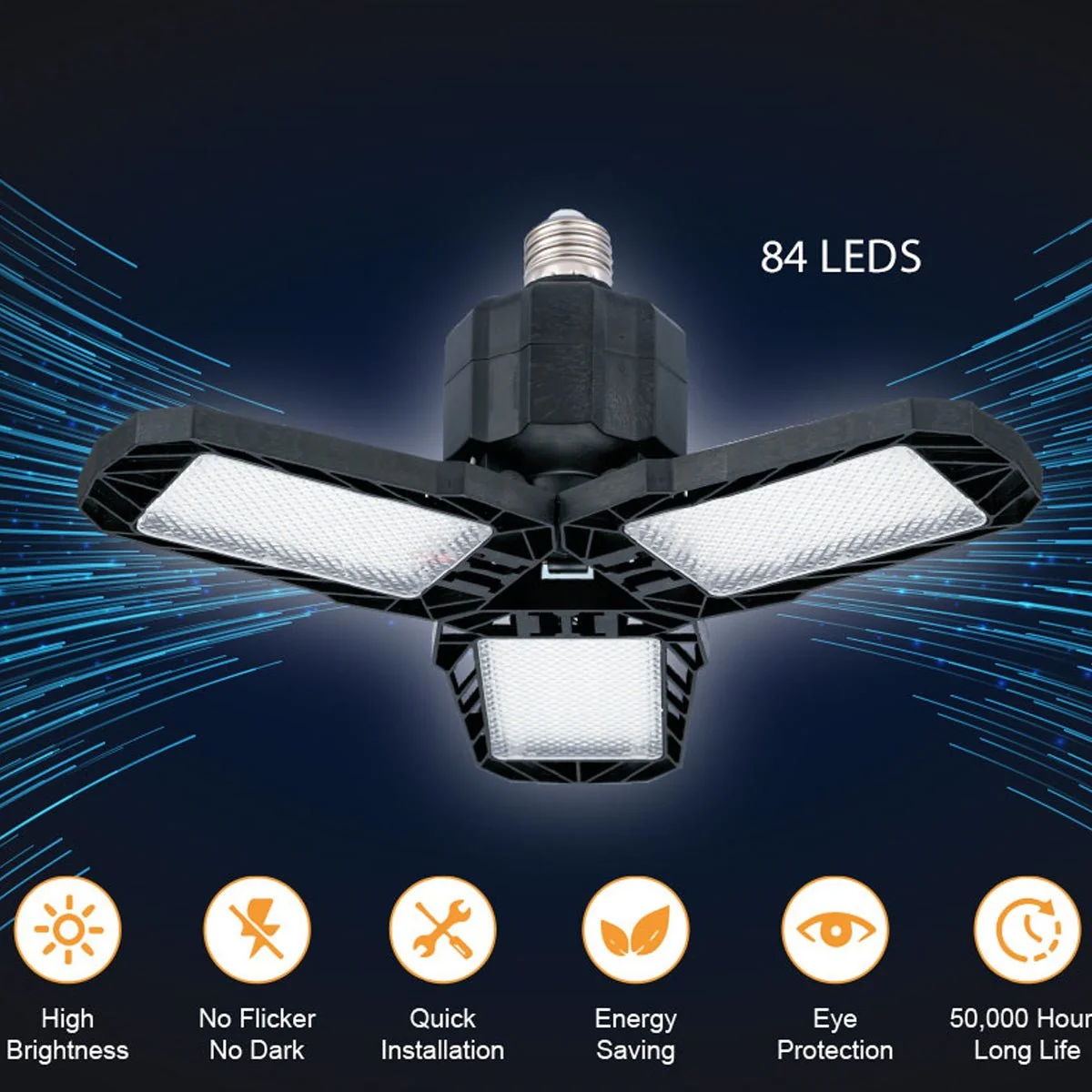 Selected WATTSON – Garage LED COB light foldable 100W Effective