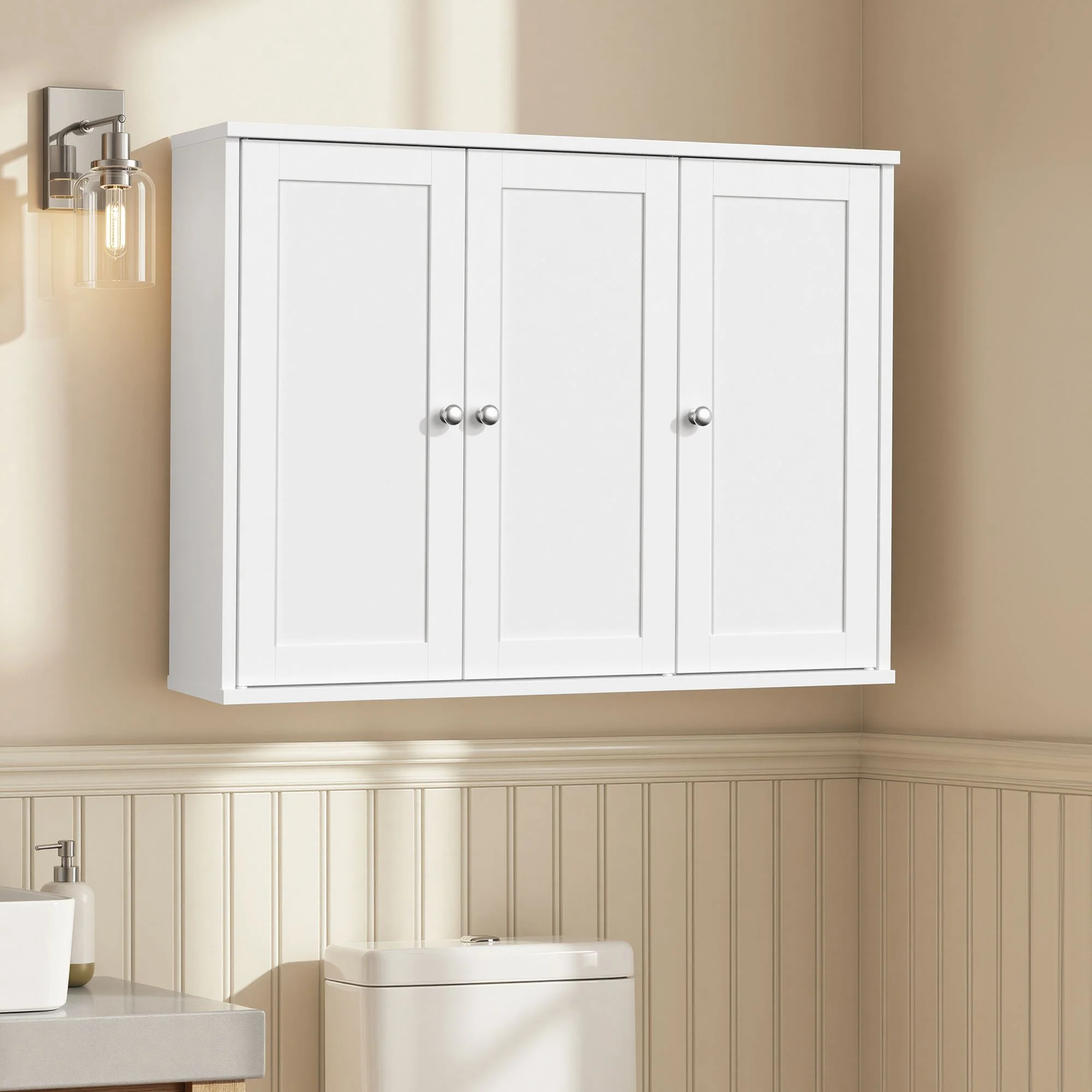 Exclusive VASAGLE VASAGLE Siren Collection - Bathroom Wall Cabinet Original Design