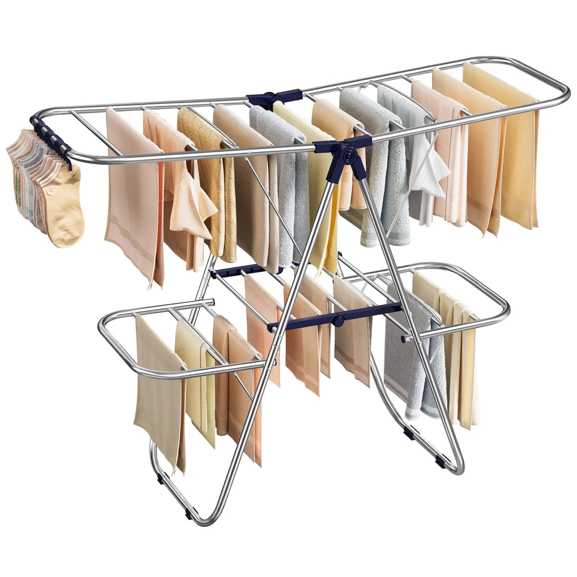 Contemporary SONGMICS SONGMICS Clothes Drying Rack Durable