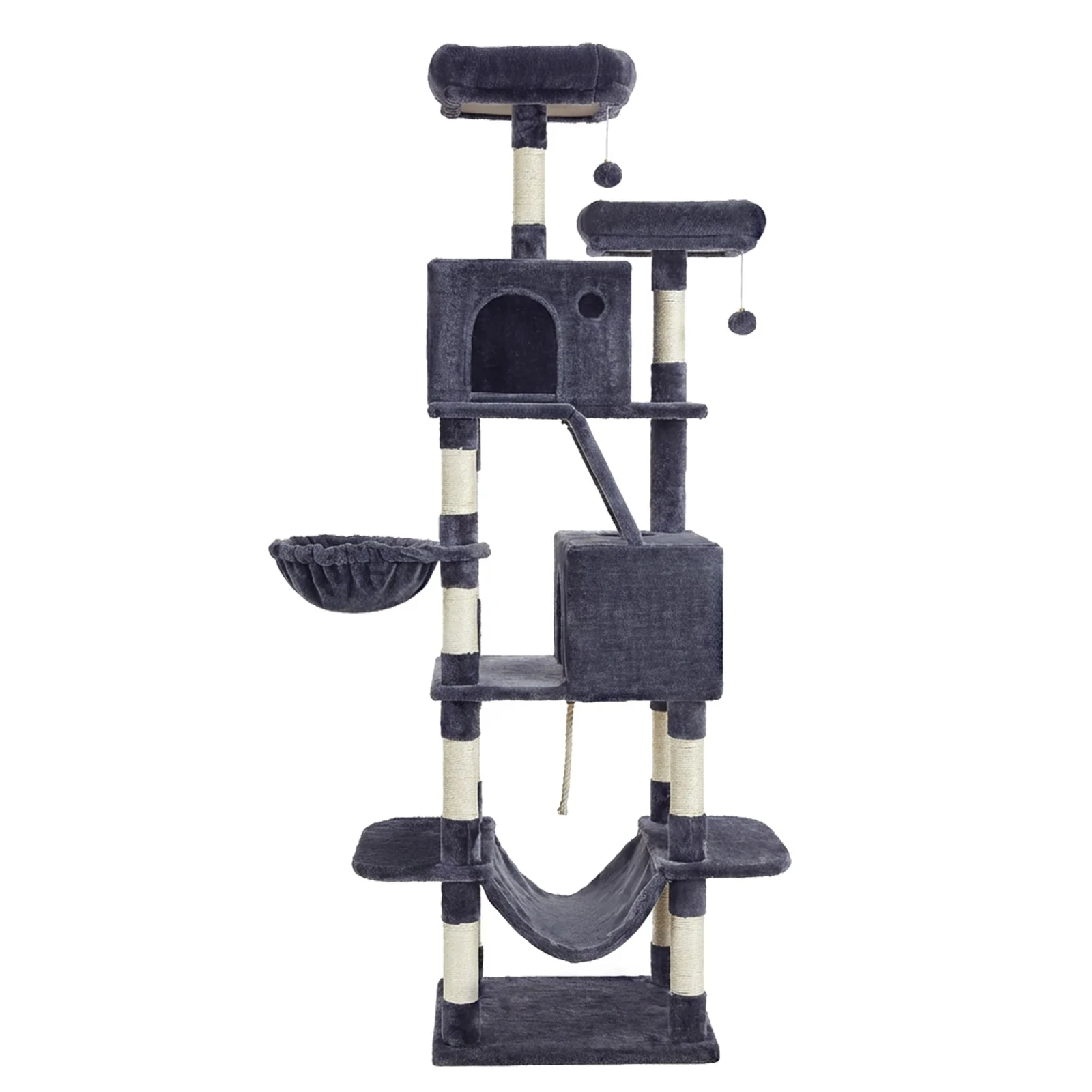 Soft Feandrea Large cat tree with scratching posts hammock and perches for indoor cats Artisan