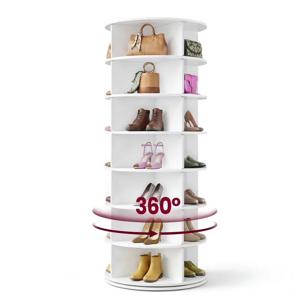 Durable VASAGLE standing rotating shoe rack tower for closet or small spaces Selected