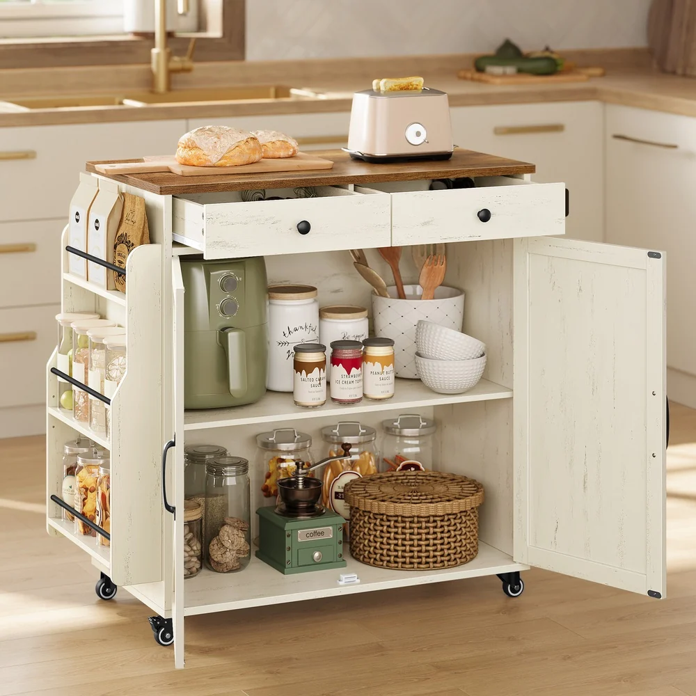 Smooth VASAGLE Hains Collection – Mobile Kitchen Island Stylish