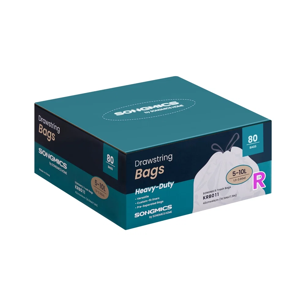 Trusted SONGMICS SONGMICS Trash Bags for 2.6-Gallon 10 L Trash Cans 80 Count Relaxed