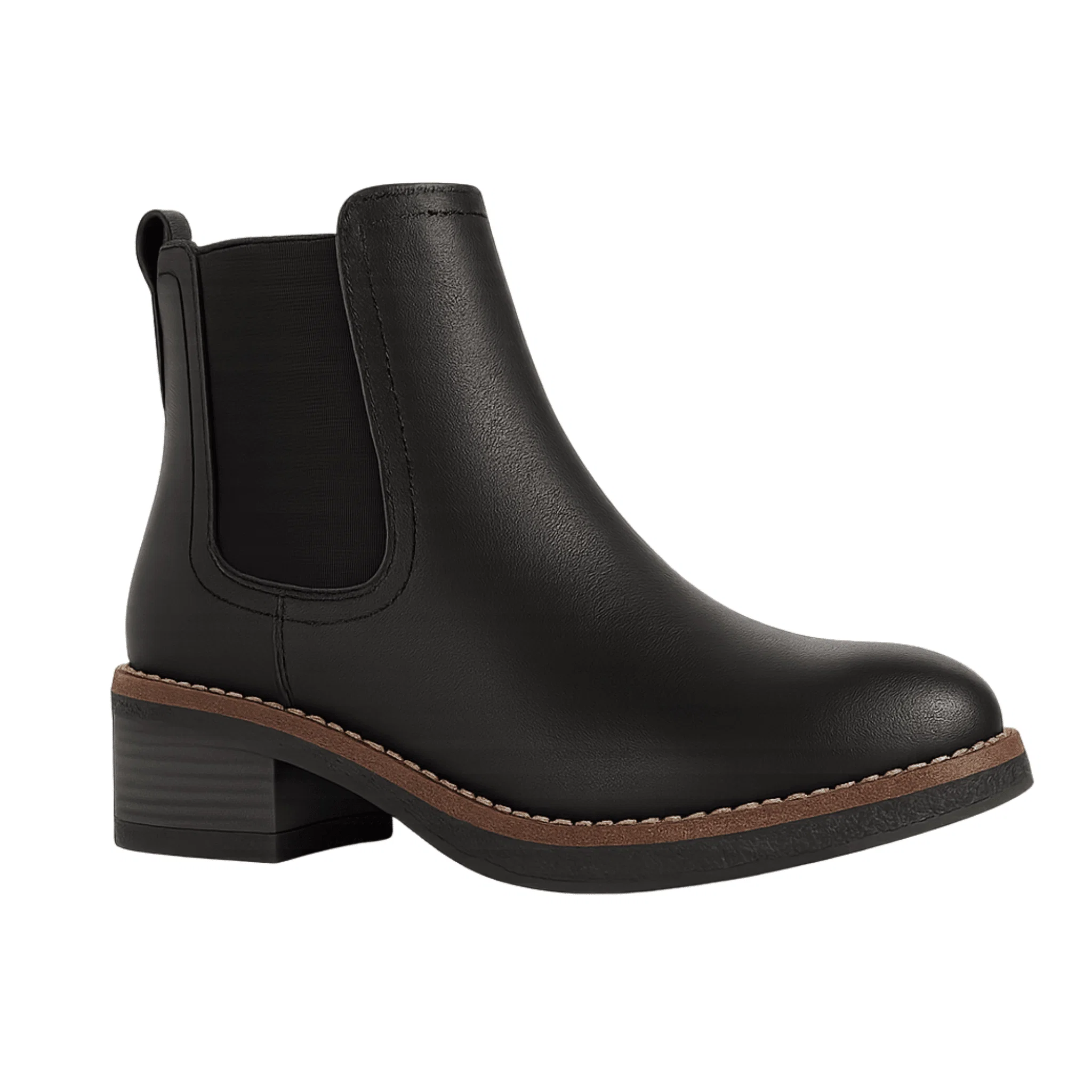 Advanced Classic Faux Leather Chelsea Boots Traditional