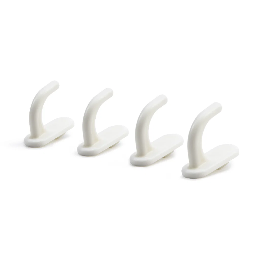 Expertly Made Pegboard Hooks Pack of 4 White for 3-Tier Storage Rolling Cart with Removable Pegboard ONLY Certified