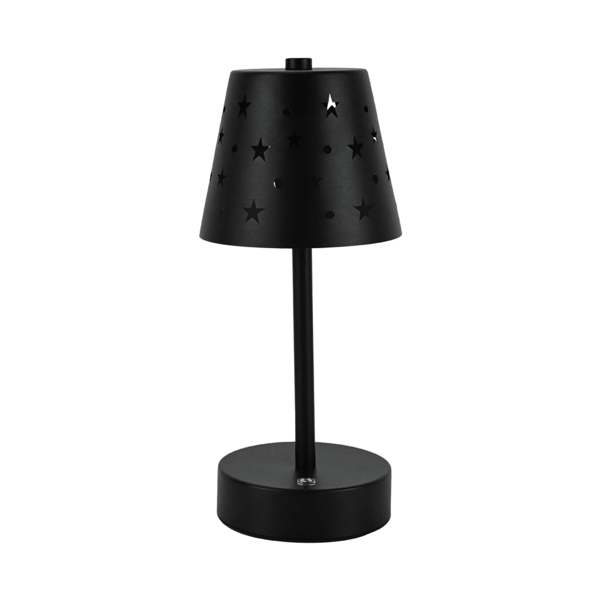 Clean Table Lamp with USB Charger – Decorative Cutout Design 10–15 cm Effective