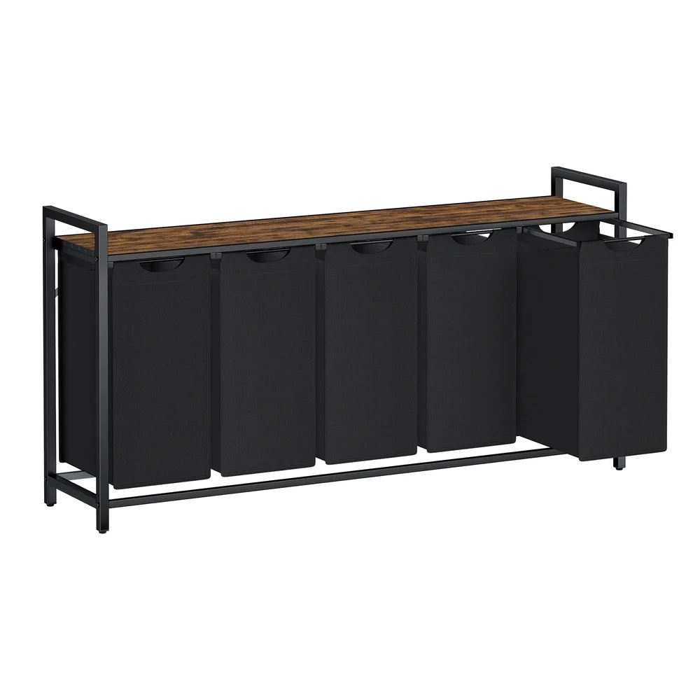 Pure VASAGLE Laundry sorter with five removable bags and sturdy metal frame Proven