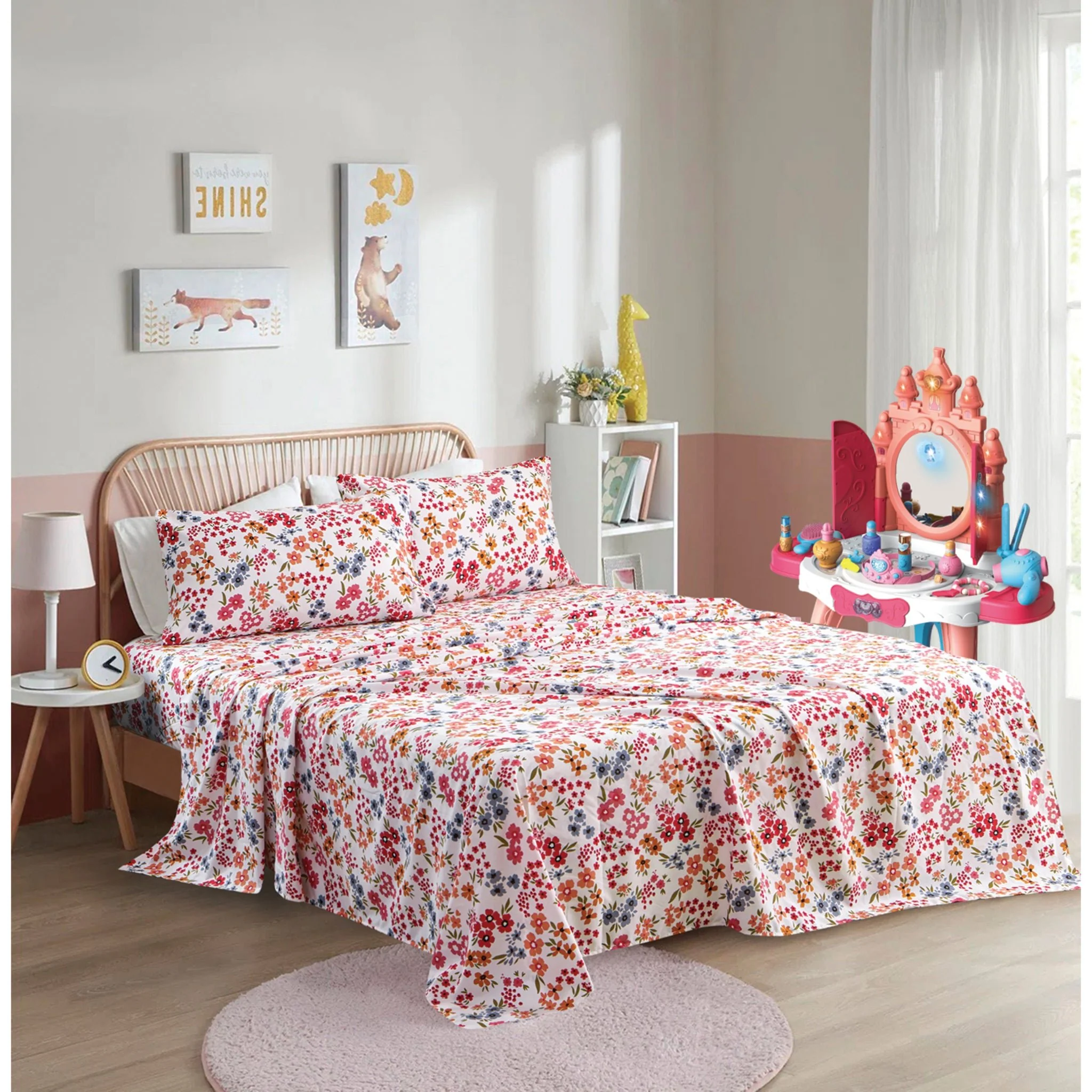 Certified Azalea Floral Sheet Set Versatile