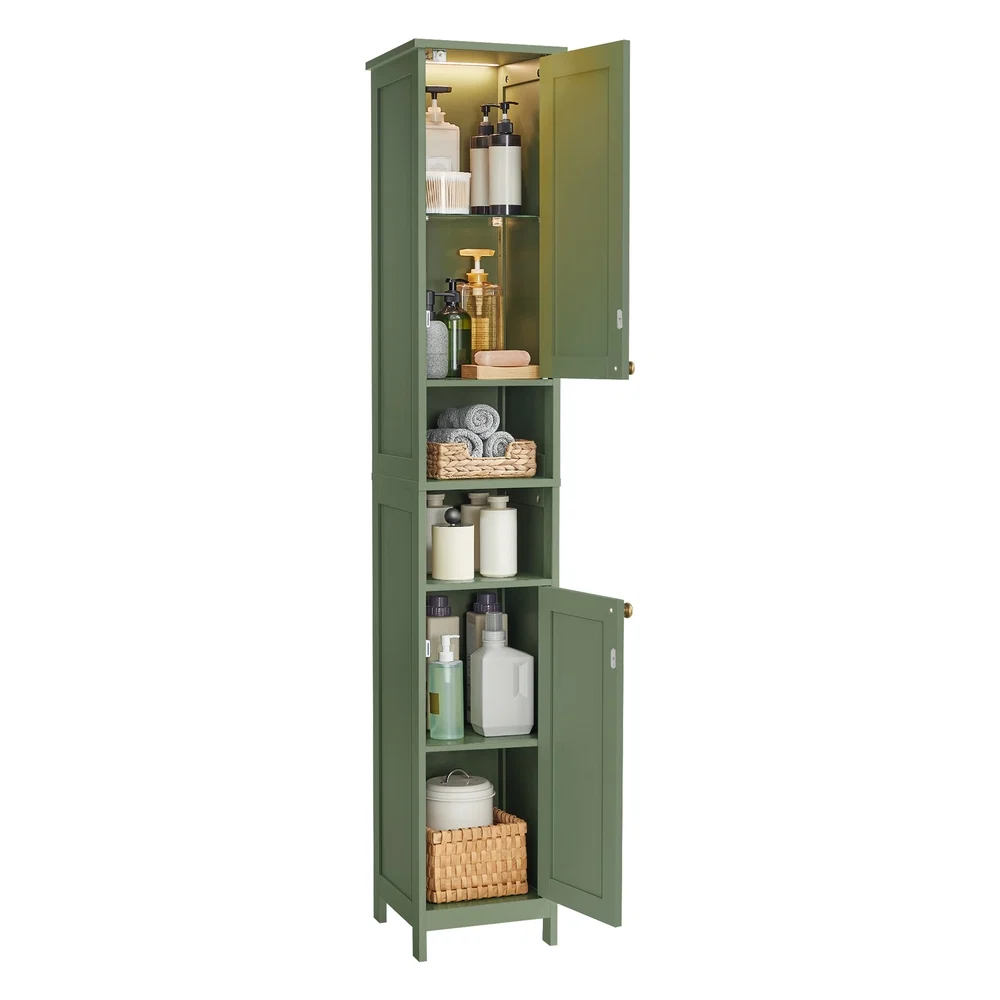 Versatile VASAGLE Tall Bathroom Cabinet with Lights Reliable
