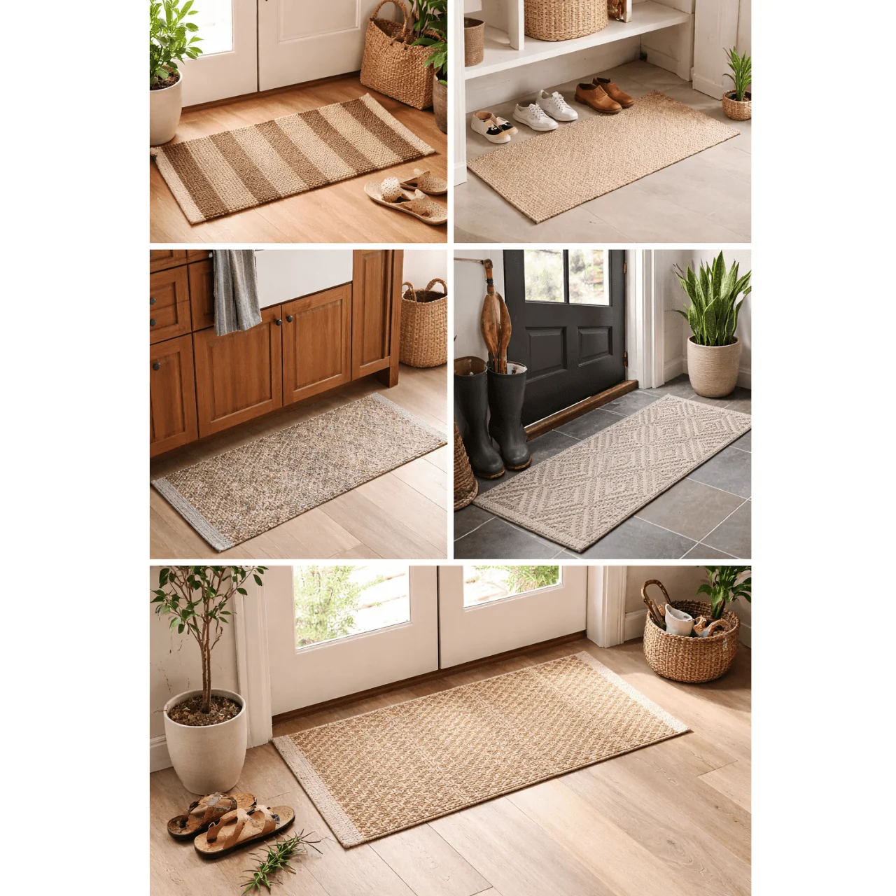 Smart Manali Jute Cotton Door Mat Stylish