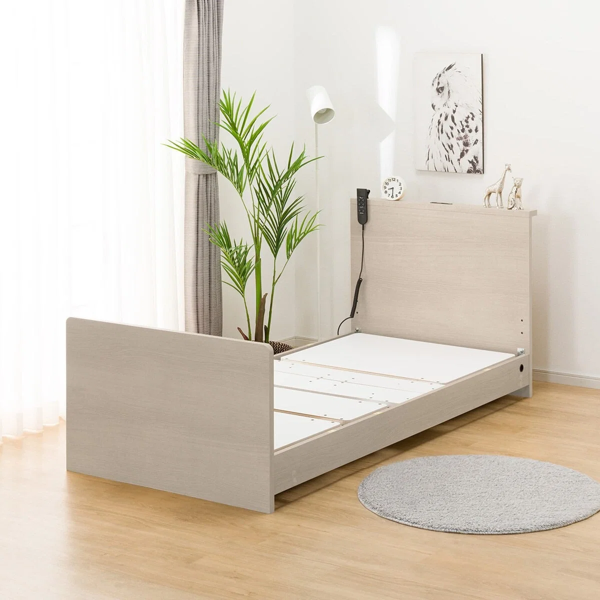 Secure ADJUSTABLE BED NS002 S ST GY Comfortable