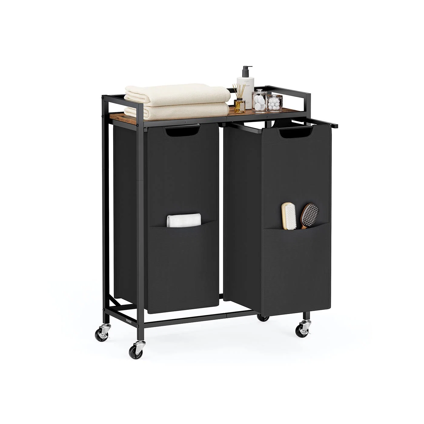 World-Class VASAGLE Laundry Sorter Laundry Hamper Basket Rolling Cart with Wheels High-Grade