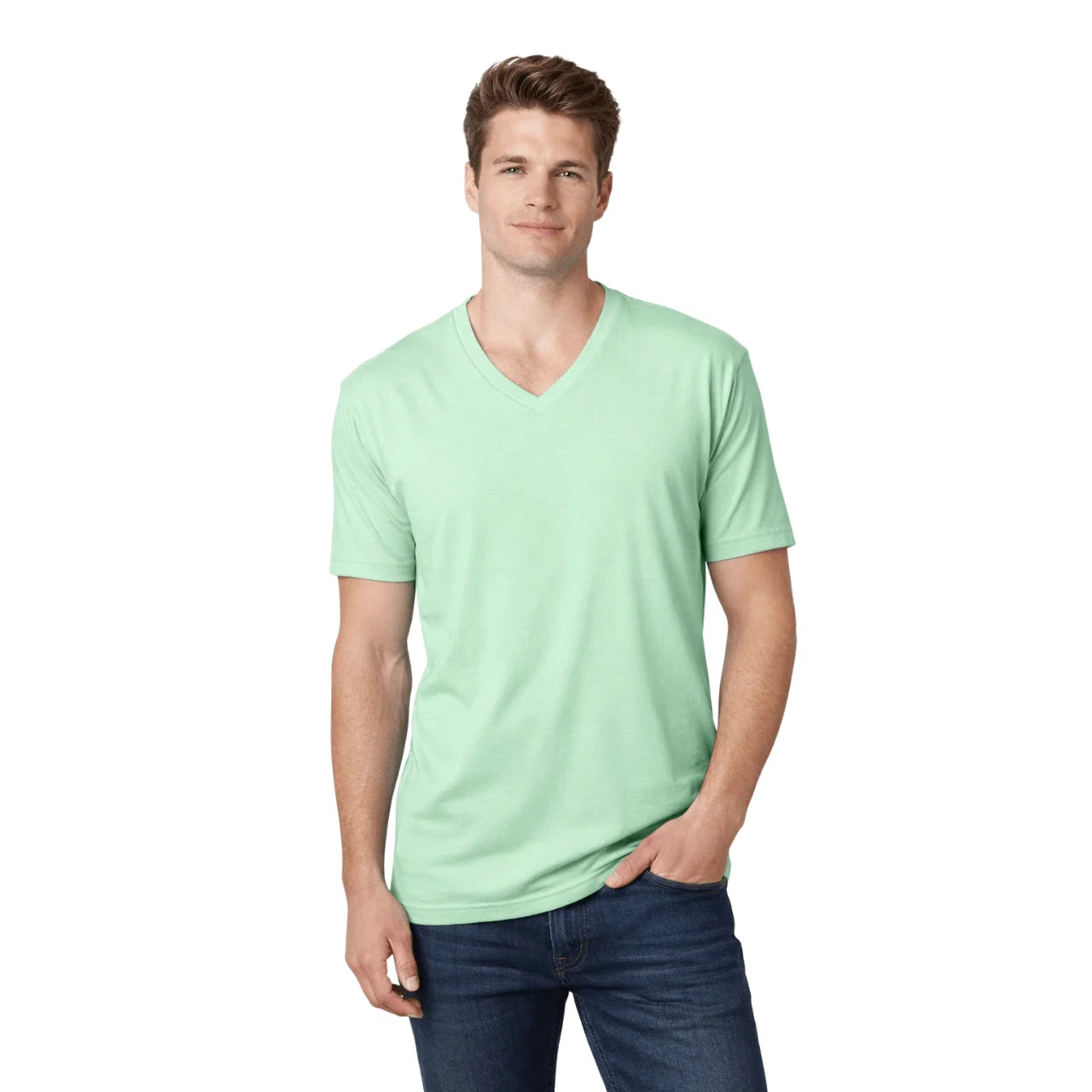 Reliable Essential V-Neck Cotton T-Shirt Fast