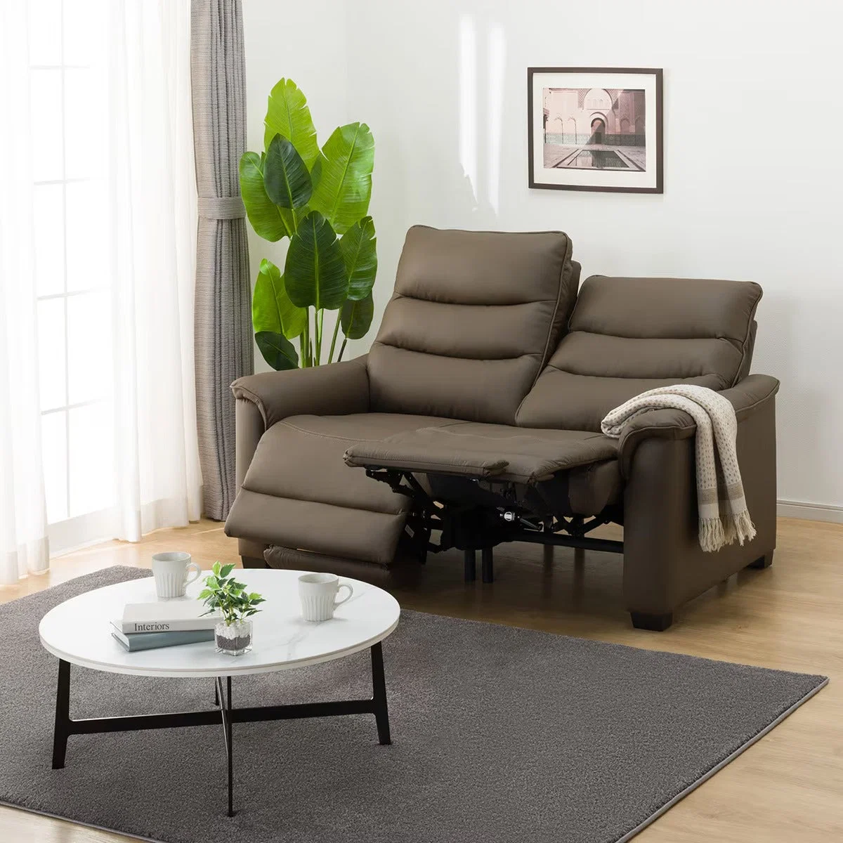 Artisan 2P ELECTRIC SOFA N-BELIEVA 3 LEATHER BR Classic