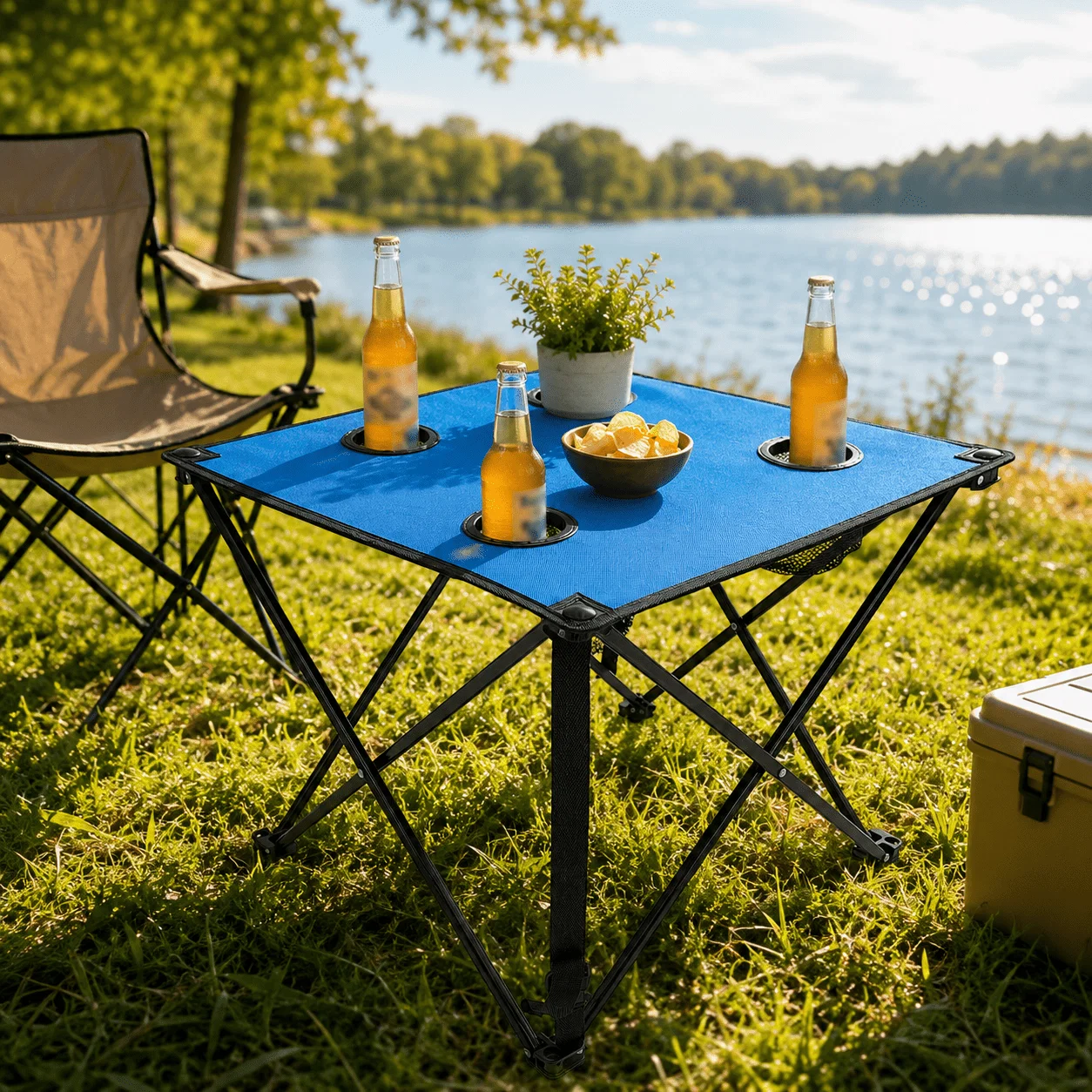 Premium Material Folding Camping Table – 48 x 48 x 42 cm User-Friendly