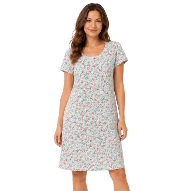Green Taylor Floral Print Sleepshirt Exclusive