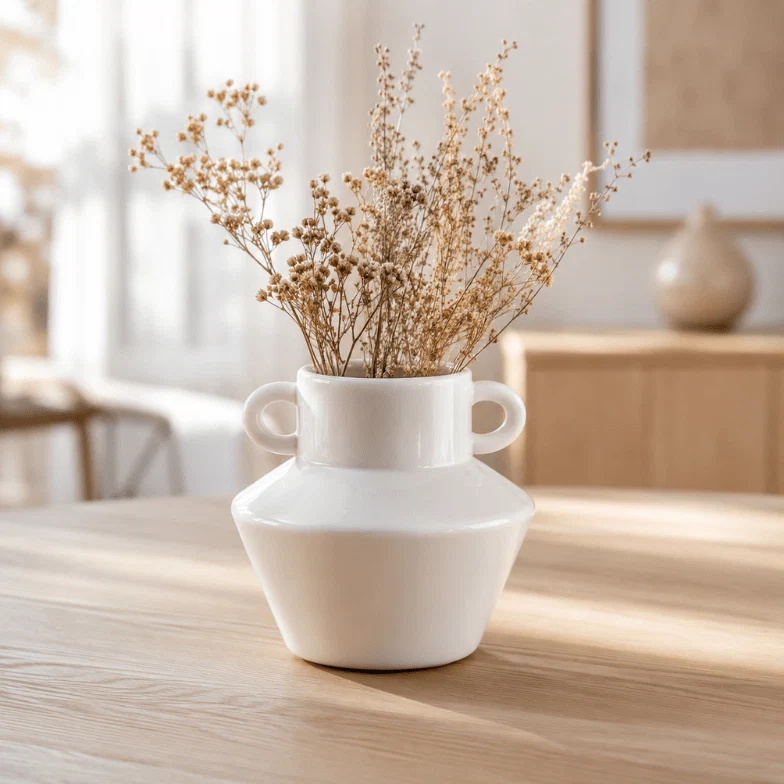 Superior Decorative Ceramic Vase with Dual Handles Excellent