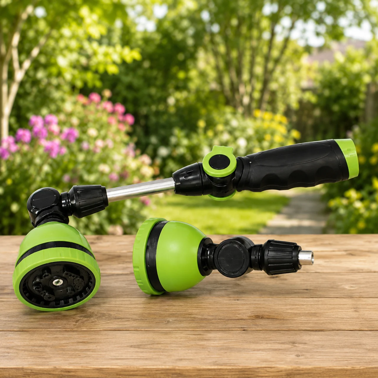 Professional Multi-Pattern Irrigation Nozzle – Adjustable Garden Hose Spray Wand Quality