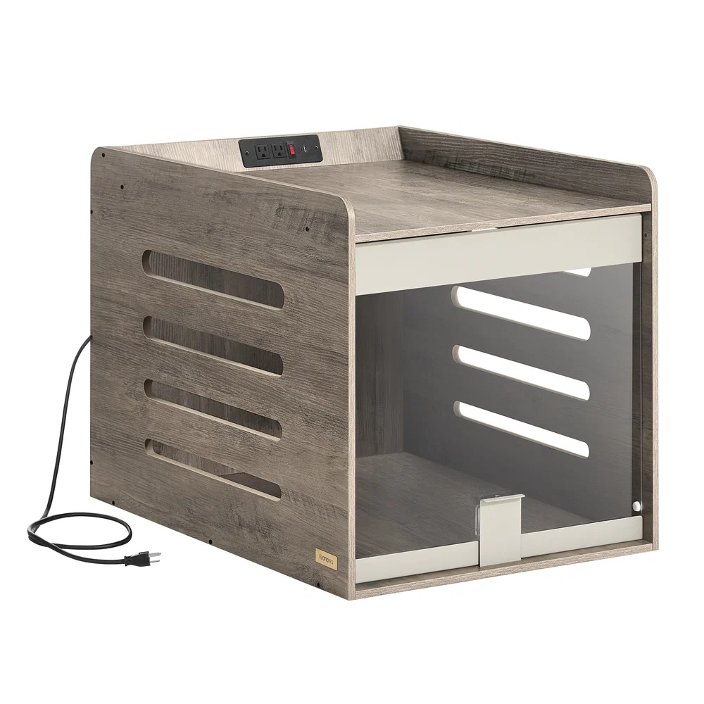 Next-Generation Feandrea Modern Dog Crate Furniture with Charging Station High-Quality