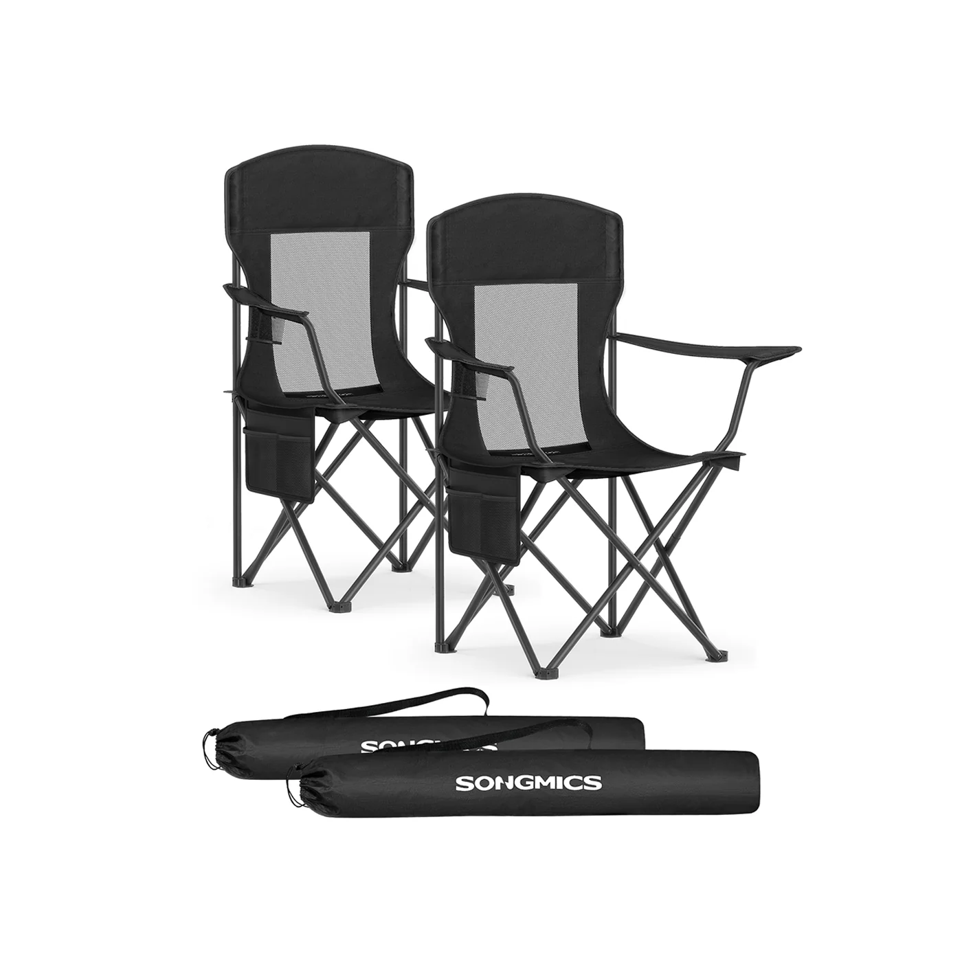 Expertly Made SONGMICS Foldable Camping Chairs Set of 2 Outstanding